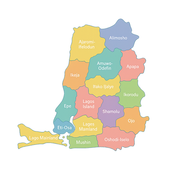 Map of lagos